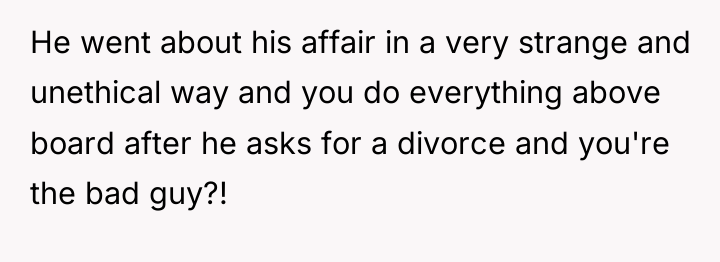 He went about his affair in a very strange and...