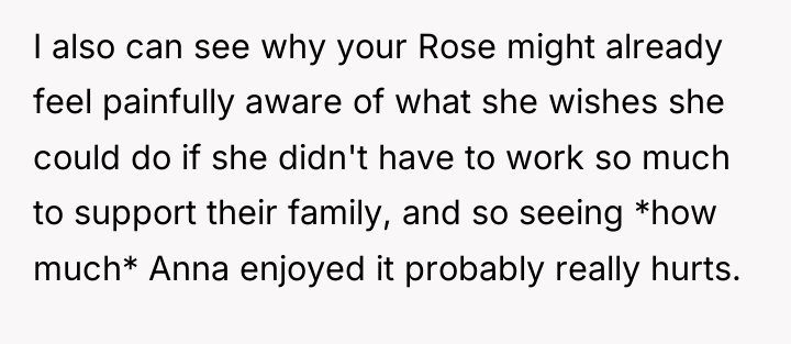 I also can see why your Rose might already feel...