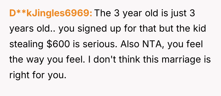 D**kJingles6969 The 3 year old is just 3 years old.....