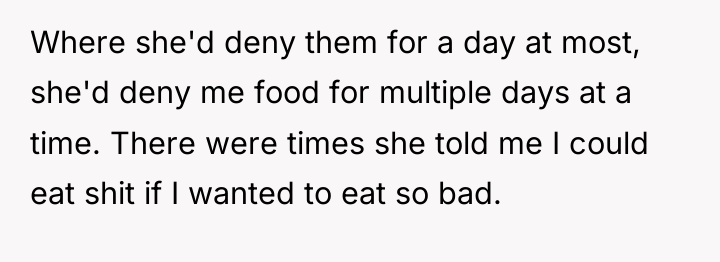 Where she'd deny them for a day at most, she'd...
