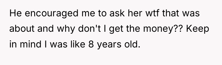 He encouraged me to ask her wtf that was about...