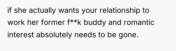 if she actually wants your relationship to work her former...