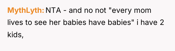 MythLyth NTA - and no not "every mom lives to...