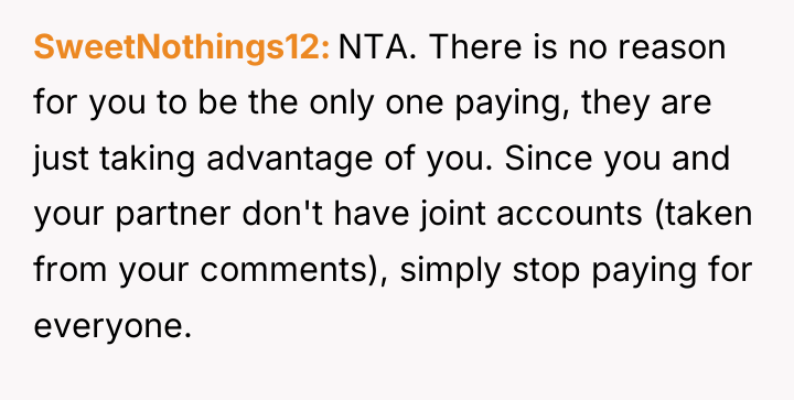 SweetNothings12 NTA. There is no reason for you to be...