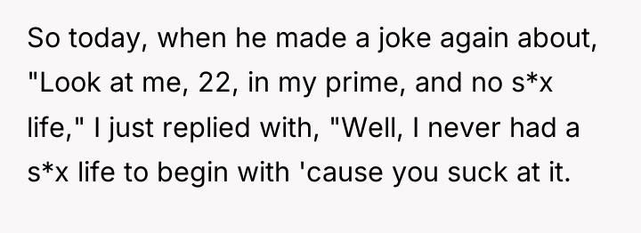 So today, when he made a joke again about, "Look...