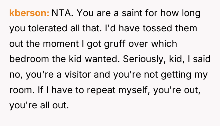 kberson NTA. You are a saint for how long you...