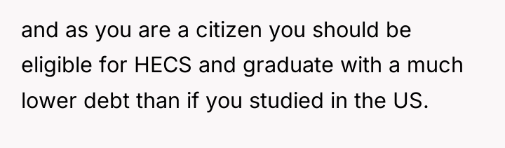 and as you are a citizen you should be eligible...