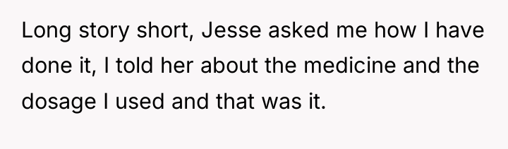 Long story short, Jesse asked me how I have done...