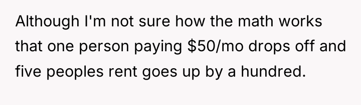 Although I'm not sure how the math works that one...