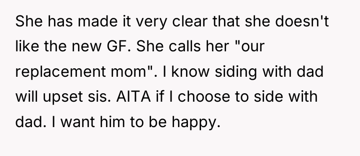 She has made it very clear that she doesn't like...