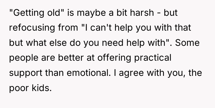 "Getting old" is maybe a bit harsh - but refocusing...