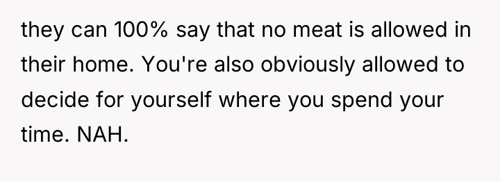 they can 100% say that no meat is allowed in...