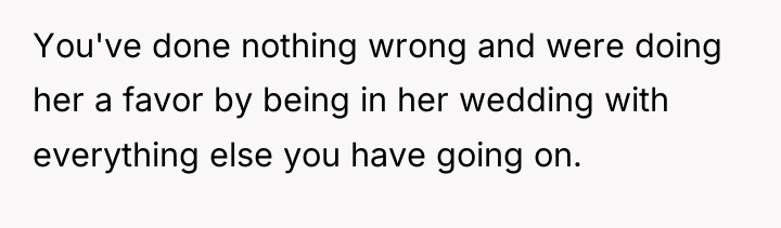 You've done nothing wrong and were doing her a favor...