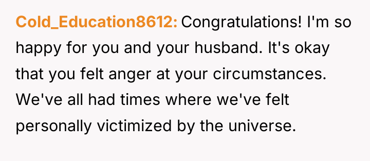 Cold_Education8612 Congratulations! I'm so happy for you and your husband....