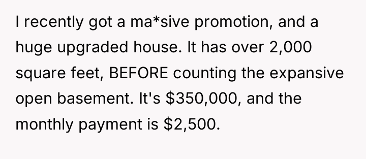 I recently got a ma*sive promotion, and a huge upgraded...