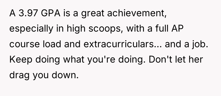 A 3.97 GPA is a great achievement, especially in high...