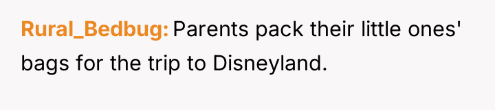 Rural_Bedbug Parents pack their little ones' bags for the trip...