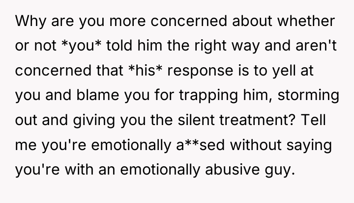 Why are you more concerned about whether or not *you*...