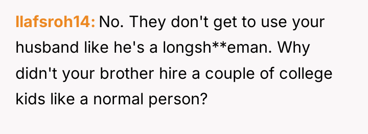 llafsroh14 No. They don't get to use your husband like...