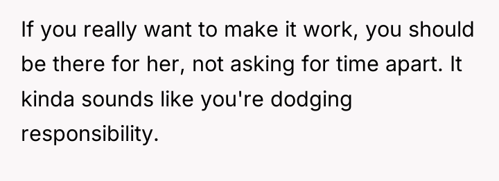 If you really want to make it work, you should...