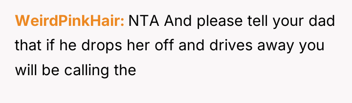 WeirdPinkHair NTA And please tell your dad that if he...
