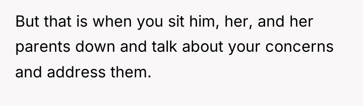 But that is when you sit him, her, and her...
