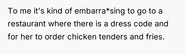 To me it's kind of embarra*sing to go to a...