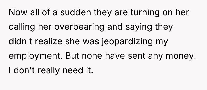 Now all of a sudden they are turning on her...