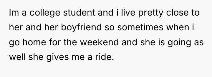 Im a college student and i live pretty close to...