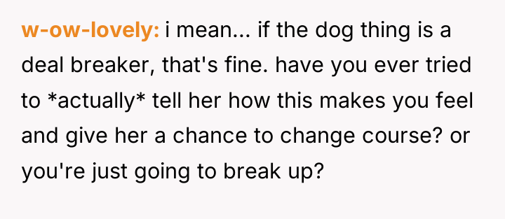 w-ow-lovely i mean... if the dog thing is a deal...