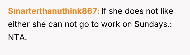 Smarterthanuthink867 If she does not like either she can not...