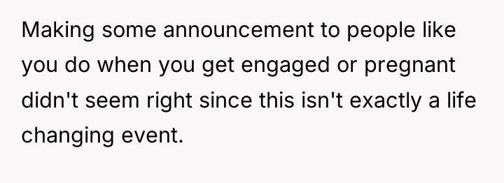 Making some announcement to people like you do when you...