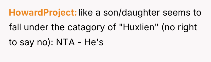 HowardProject like a son/daughter seems to fall under the catagory...