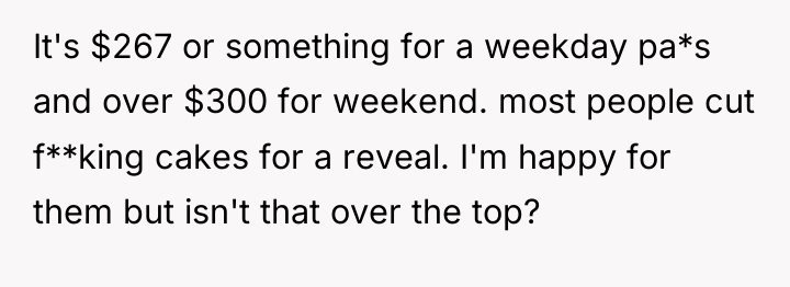 It's $267 or something for a weekday pa*s and over...