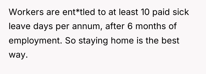 Workers are ent*tled to at least 10 paid sick leave...