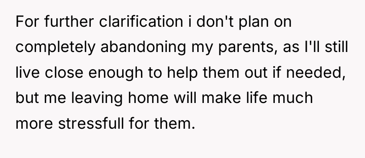 For further clarification i don't plan on completely abandoning my...
