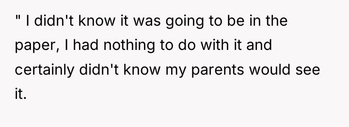 " I didn't know it was going to be in...