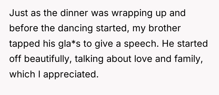 Just as the dinner was wrapping up and before the...
