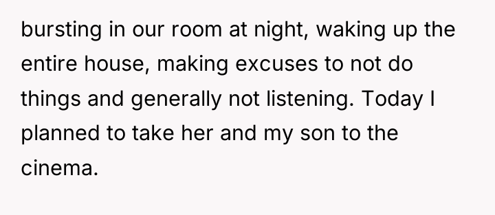 bursting in our room at night, waking up the entire...