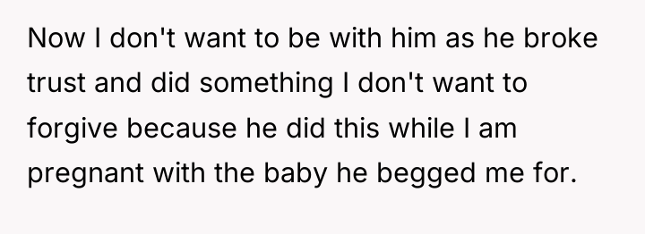 Now I don't want to be with him as he...