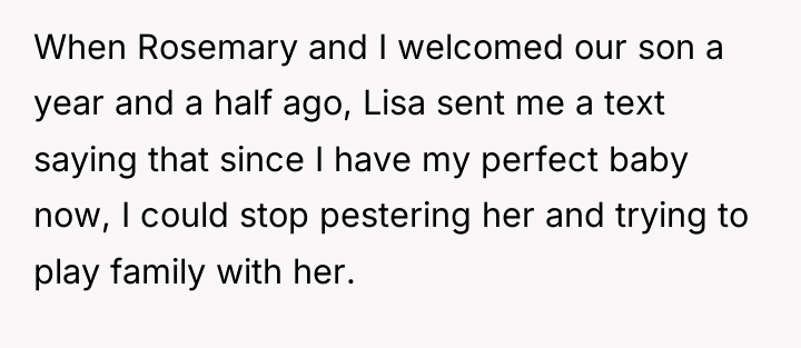 When Rosemary and I welcomed our son a year and...