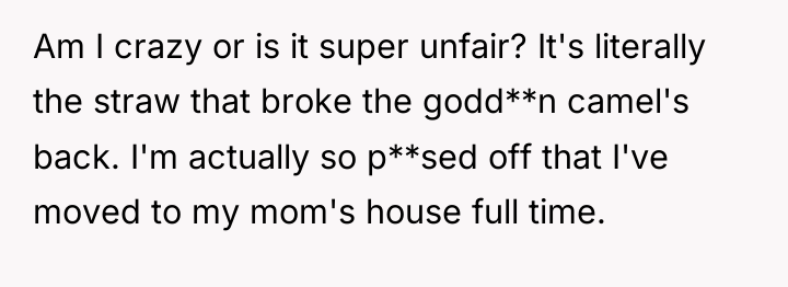 Am I crazy or is it super unfair? It's literally...