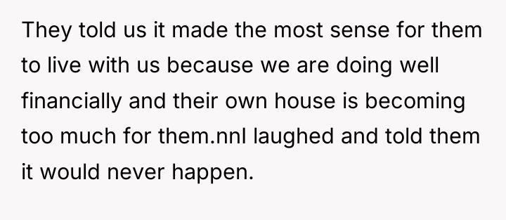 They told us it made the most sense for them...