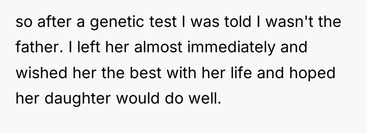 so after a genetic test I was told I wasn't...