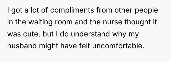I got a lot of compliments from other people in...
