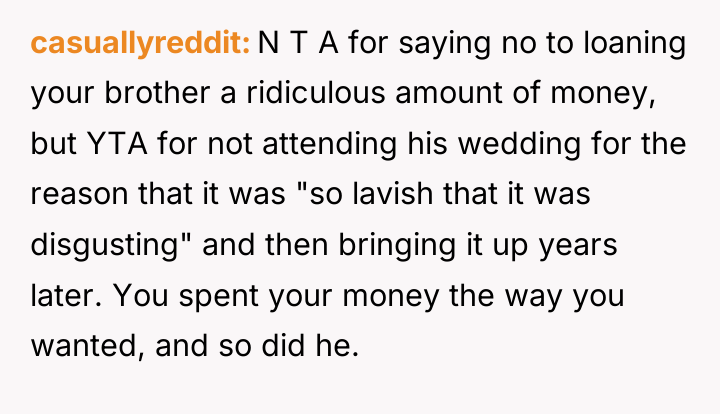 casuallyreddit N T A for saying no to loaning your...