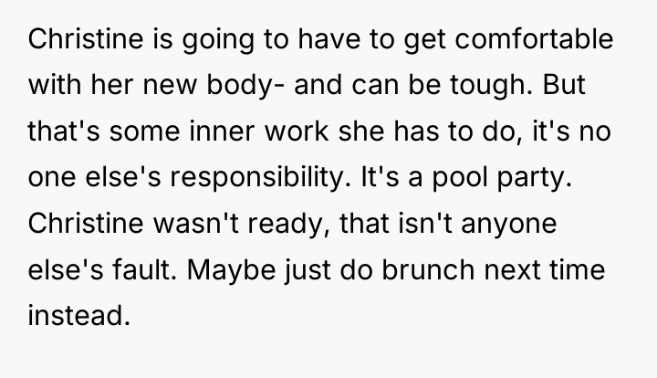 Christine is going to have to get comfortable with her...