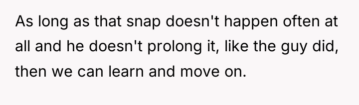 As long as that snap doesn't happen often at all...