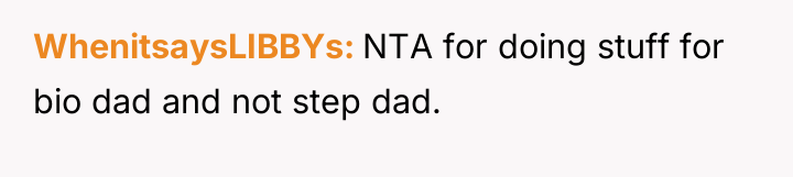 WhenitsaysLIBBYs NTA for doing stuff for bio dad and not...