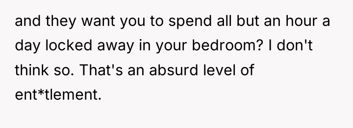 and they want you to spend all but an hour...